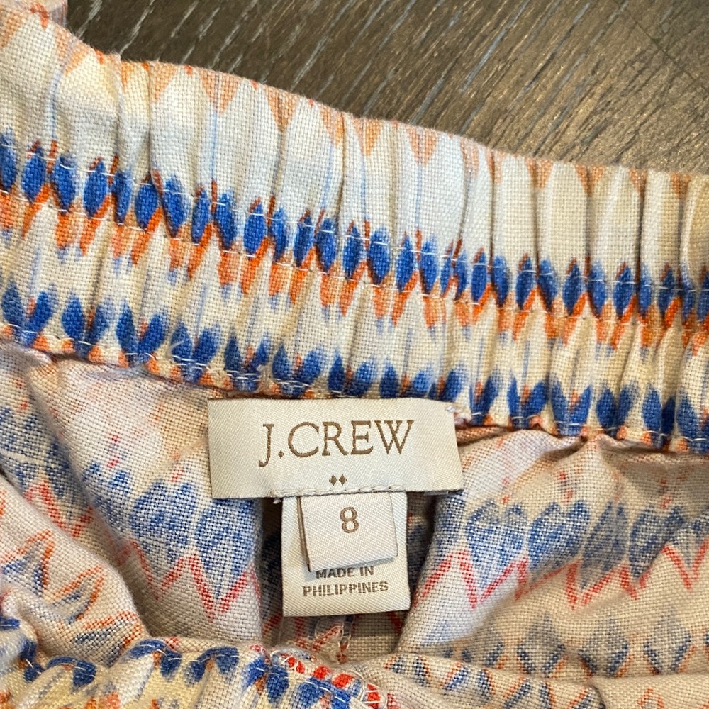 J. Crew Orange and Blue Zigzag Athletic Shorts - Picture 2 of 10